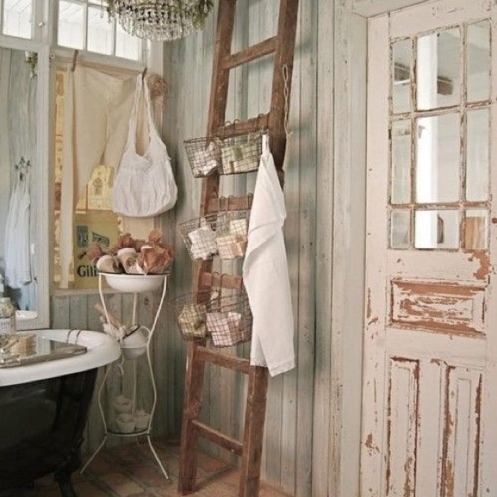 Simply Shabby Chic Cream Floral Roses Towel Bar NEW - Picture 15 of 16